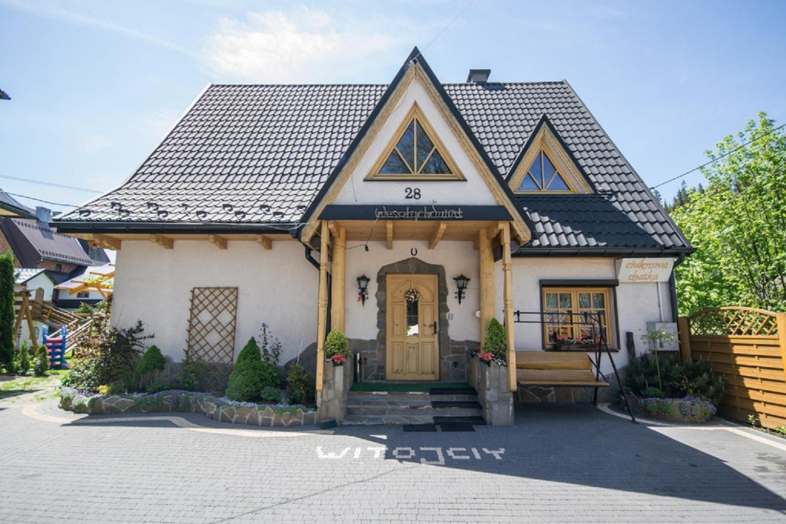 Ciukrowa Chatka Sauna & Jacuzzi Poronin Exterior foto